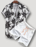Beach Style Short Sleeve Shirt Men's Suit