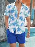 Beach Style Short Sleeve Shirt Men's Suit